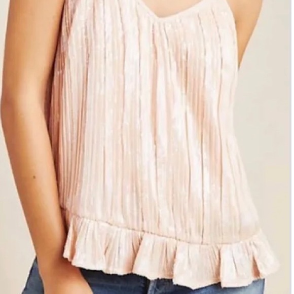 anthrop Tops - Anthropologie Sequined Camisole Tank